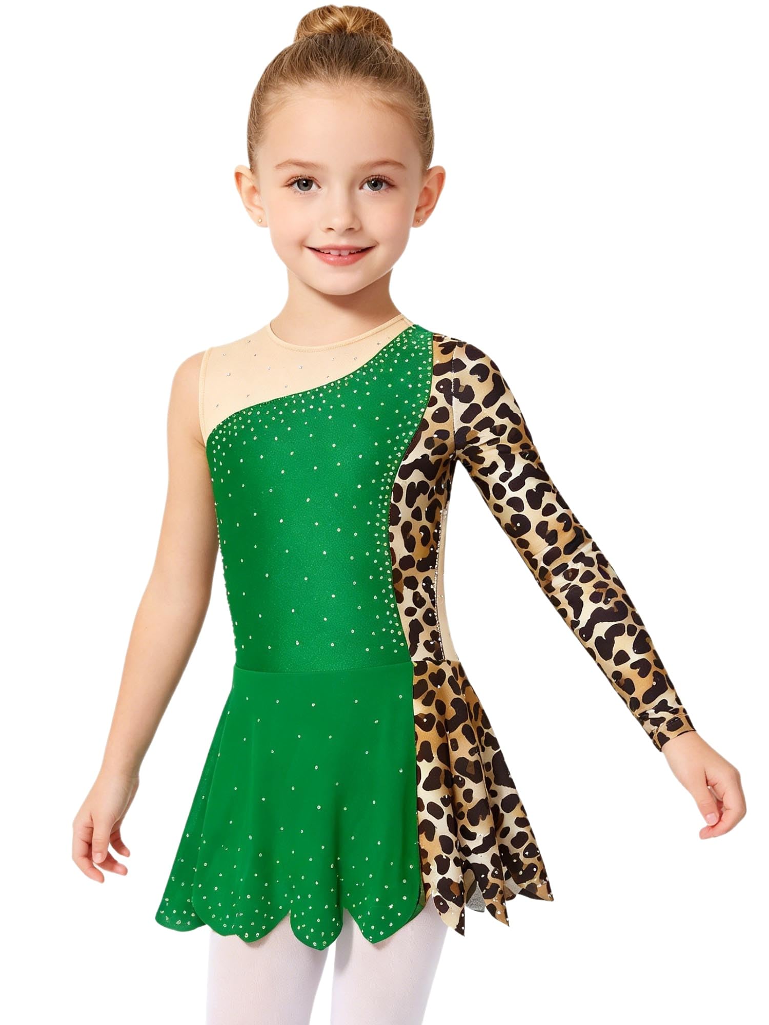 Unitard de ballet léopard pour filles parfait pour les cours de danse - 8