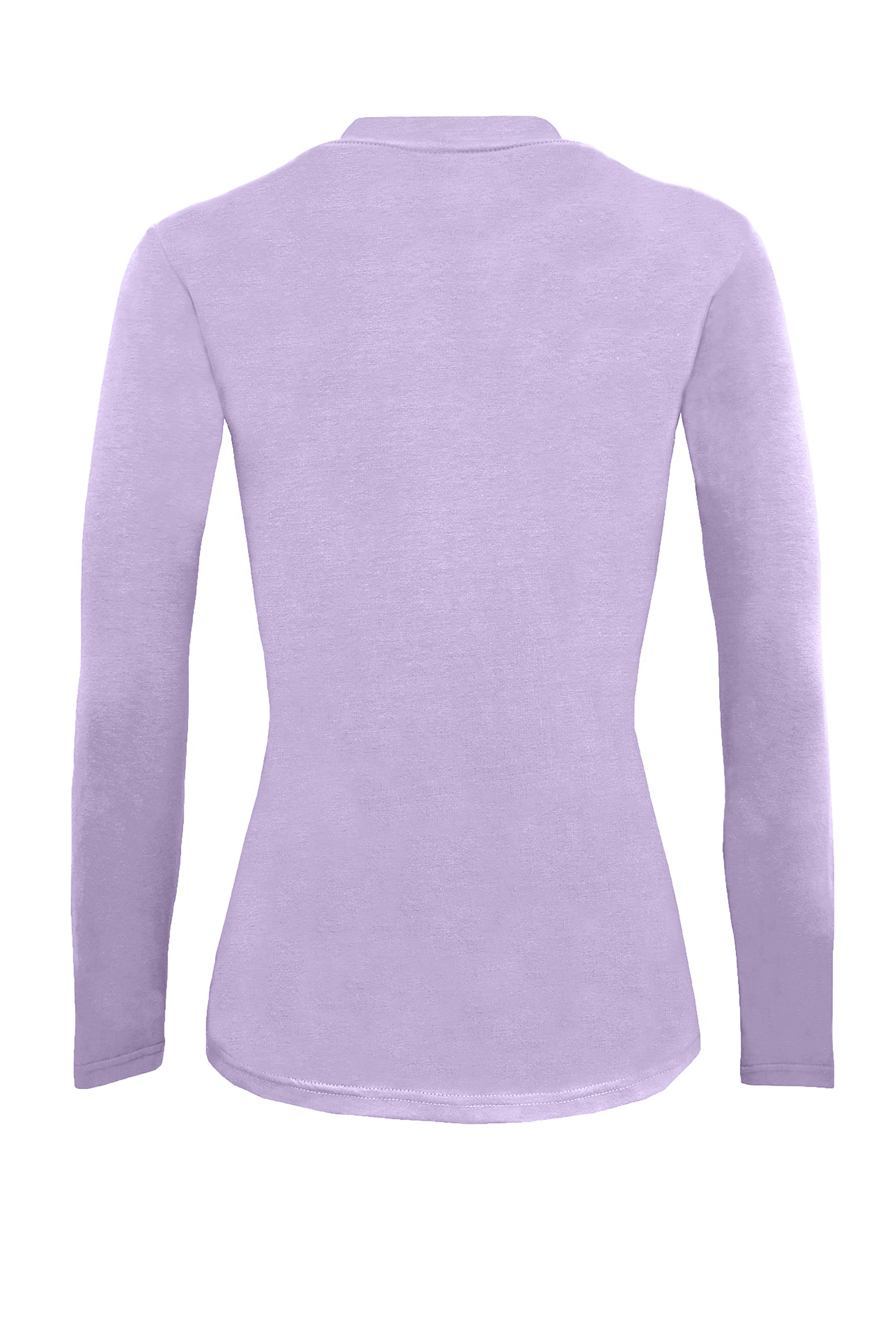 M&M SCRUBS Women's Under Scrub Tee Soft and Breathable Crew Neck Long Sleeve T-Shirt (Lavender-Purple, Medium)