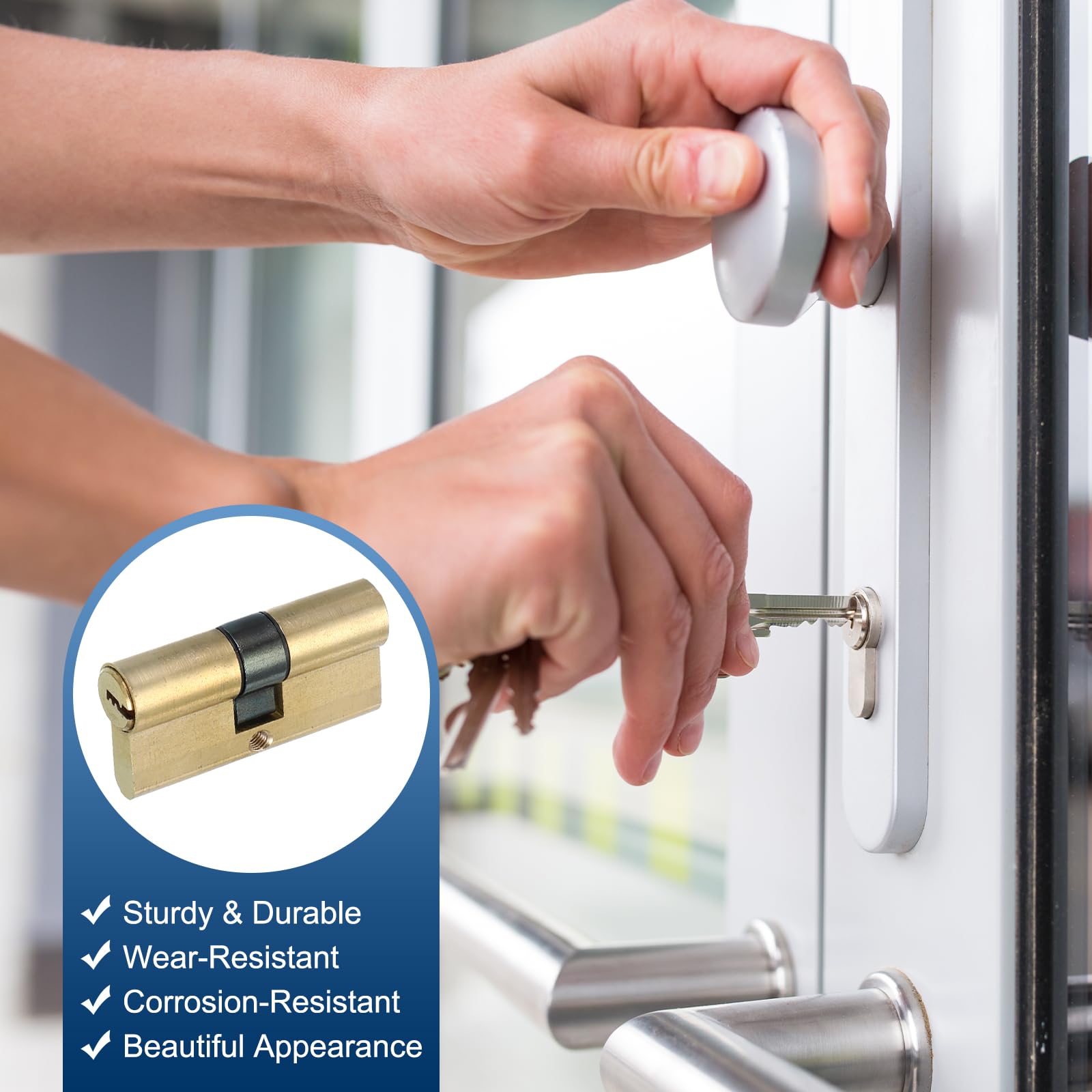 PATIKIL European Double Lock Cylinder - Image 4