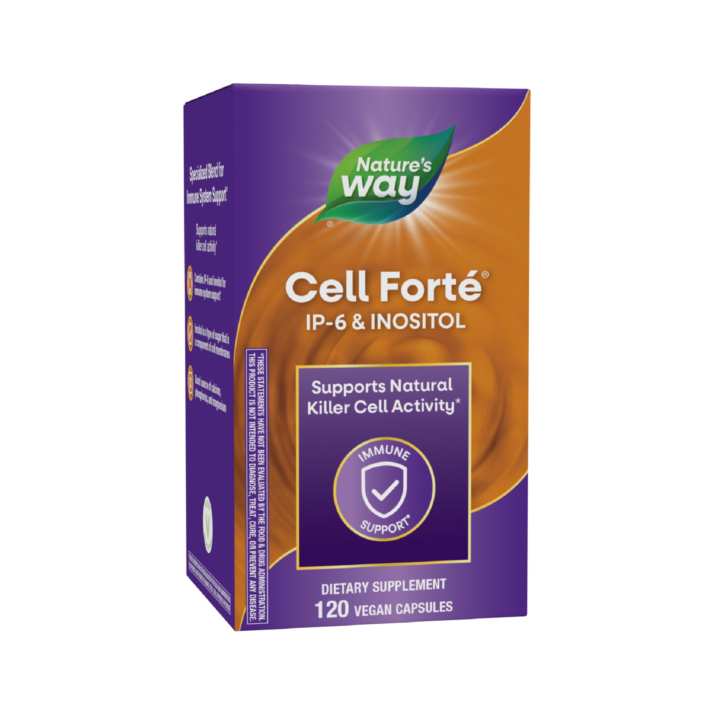 Nature's Way Cell Forte IP-6 & Inositol supports natural killer-cell activity Capsules, 120 Count