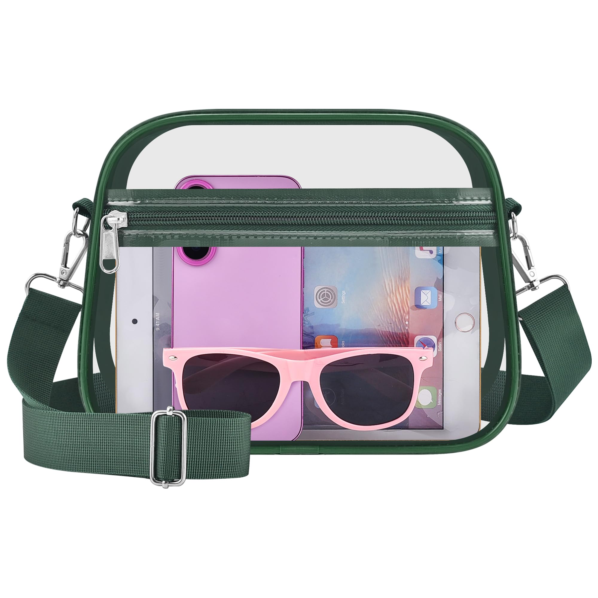 Oraben Clear Bag for Stadium Events Clear Purse Stadium Bag Satchel Handbags for Sports Events Concerts Festivals