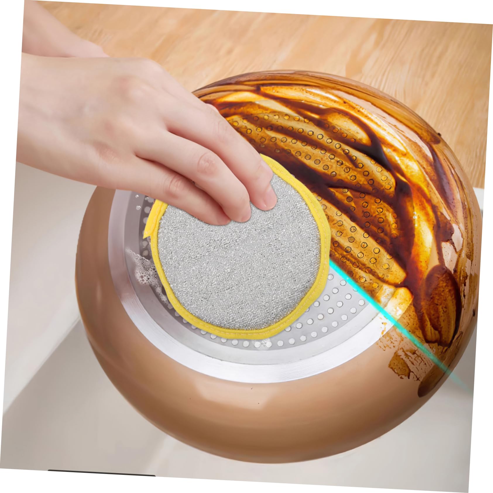 Esponjas de Cocina Resistentes y Multiusos para Fregar Platos Set de 30 Estructura Doble Cara y Orificio para Colgar para Limpieza del Hogar