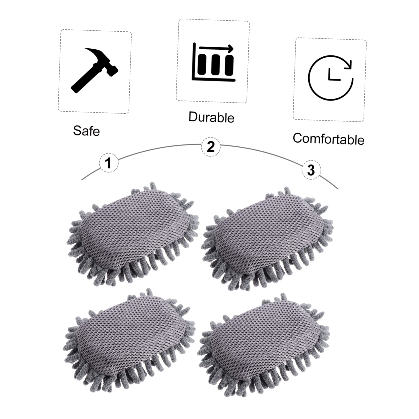 SHINEOFI 12pièces Effaceur De Tableau Nettoyeur De Craie Duster Pour Tableau Accessoires De Bureau Et École Éponge De Nettoyage Chenille