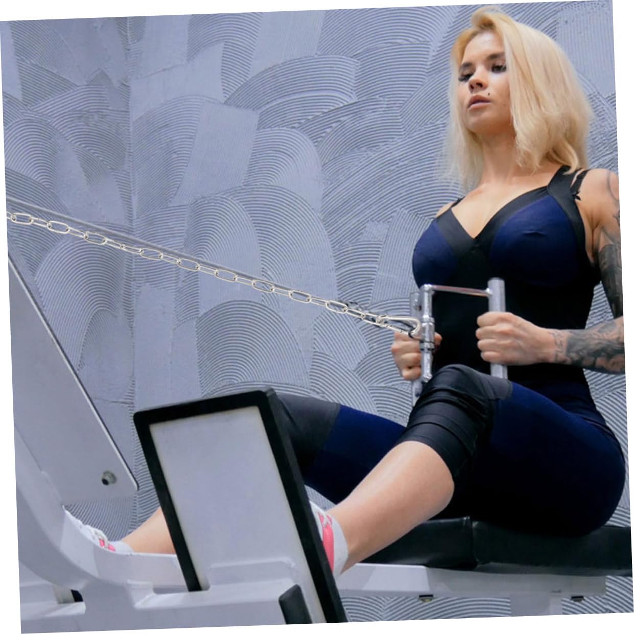 Fitnesszubehör 3 Stück Trainingsgriffe für Kabelzug und Bänder