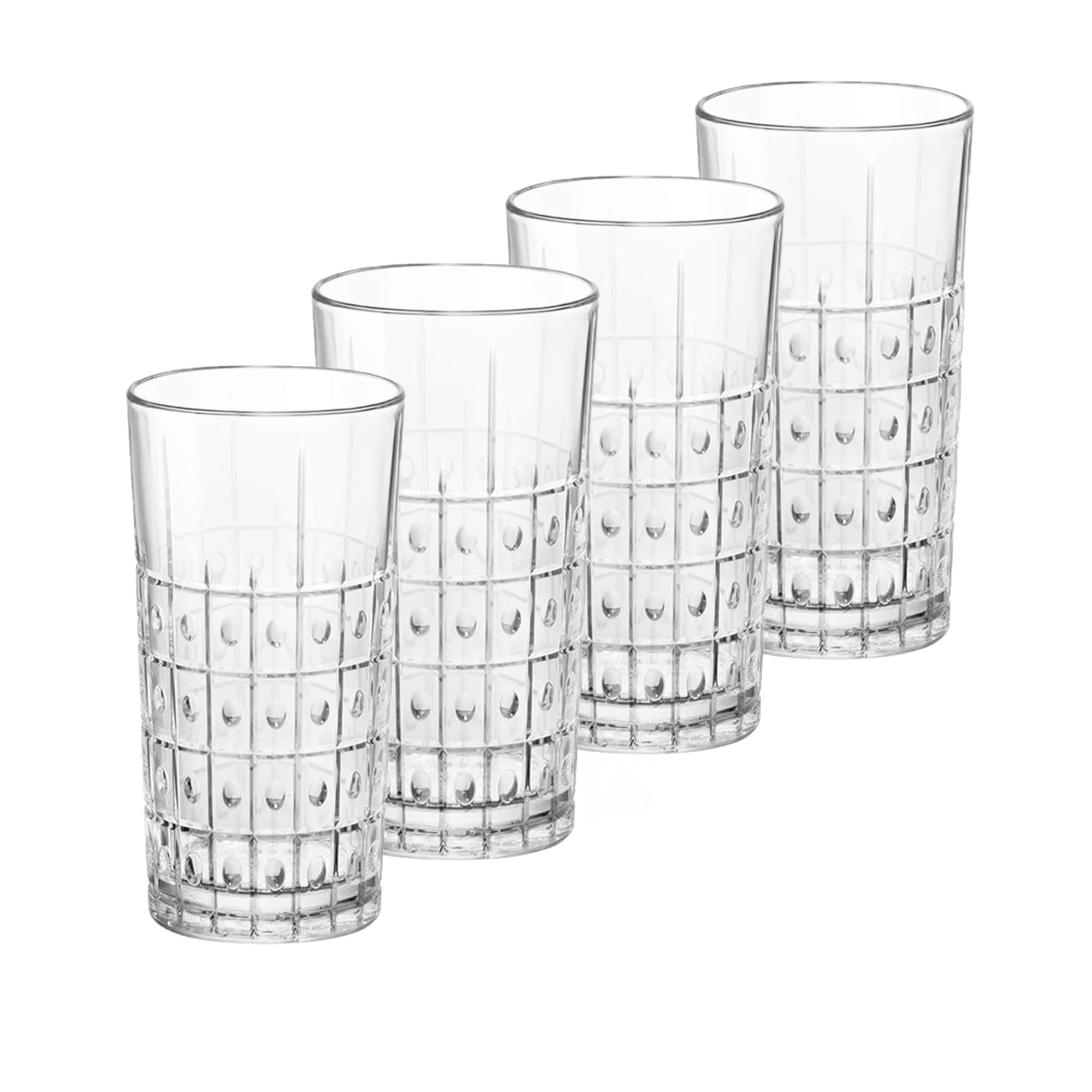 Bormioli Rocco Bartender Este 16.5 oz. Cooler Drinking Glasses, Clear, Set of 4