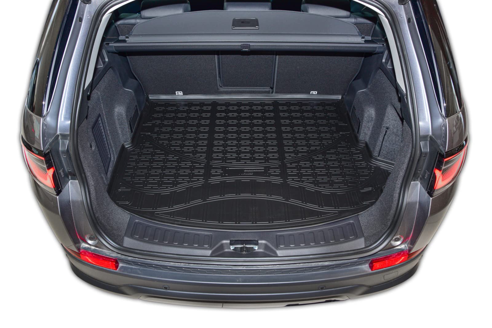 J&J AUTOMOTIVE | NORM Vasca Baule Per Bagagliaio In TPE Gomma Su Misura Adatti Per Discovery Sport dal 2014, Bordo alto 4 cm, Antiscivolo, Inodore
