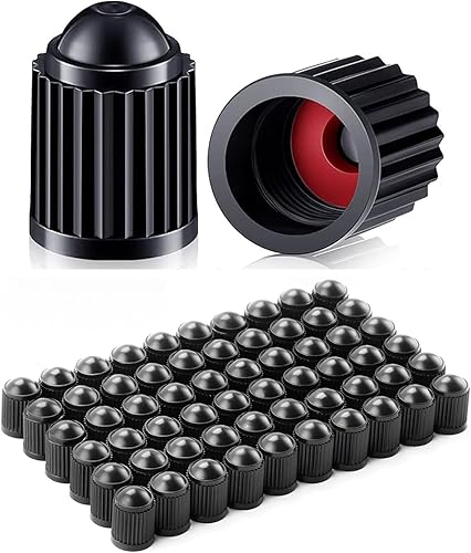 500 tapas de vástago de válvula de neumático, tapas de válvula de plástico negro, tapas de válvula de neumáticos, tapones antipolvo para válvulas de