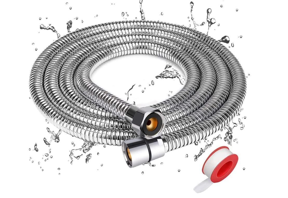 Alcachofa de ducha con 7 luces LED que cambian de color, manguera de filtración iónica de 1,5 m, cuentas de cabezal de ducha extra bioactivo, bola mineral bioactiva