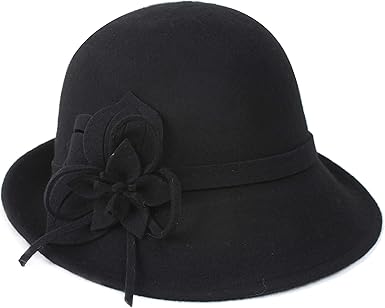 Black round hat womens Clearance