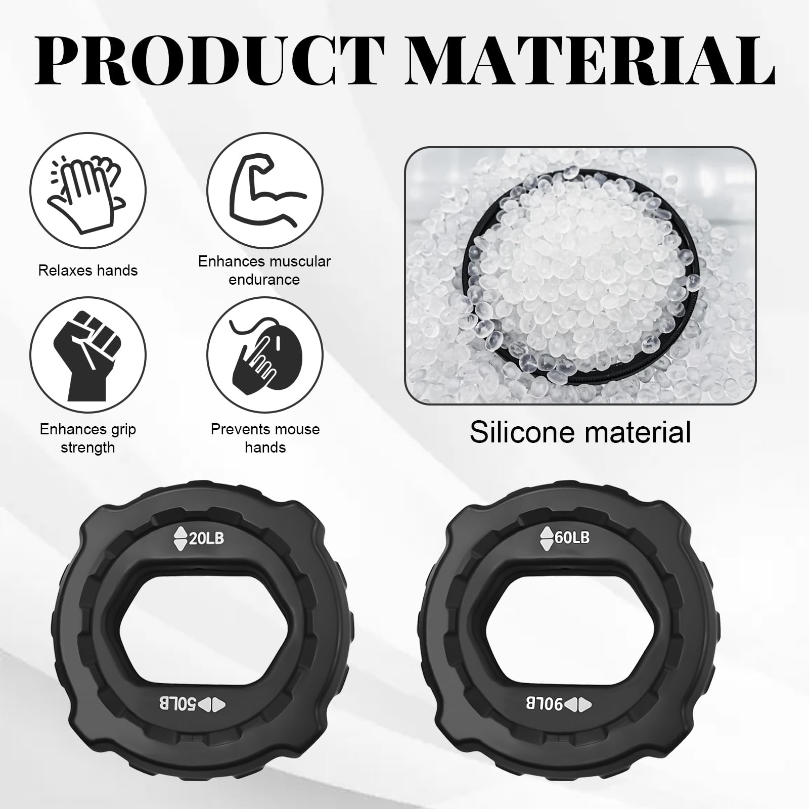 Hand Grip, Grip Musculation, Gripper Musculation Parfait Pour Les