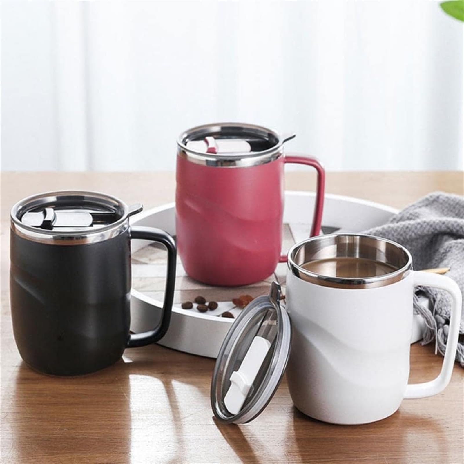 Jarras de cerveza personalizadas, jarras de cerveza, jarras de cerveza, copa de champán, regalo, taza térmica, tazas de cerveza, acero inoxidable, simple, oficina, té, café, botella de agua con tapa (