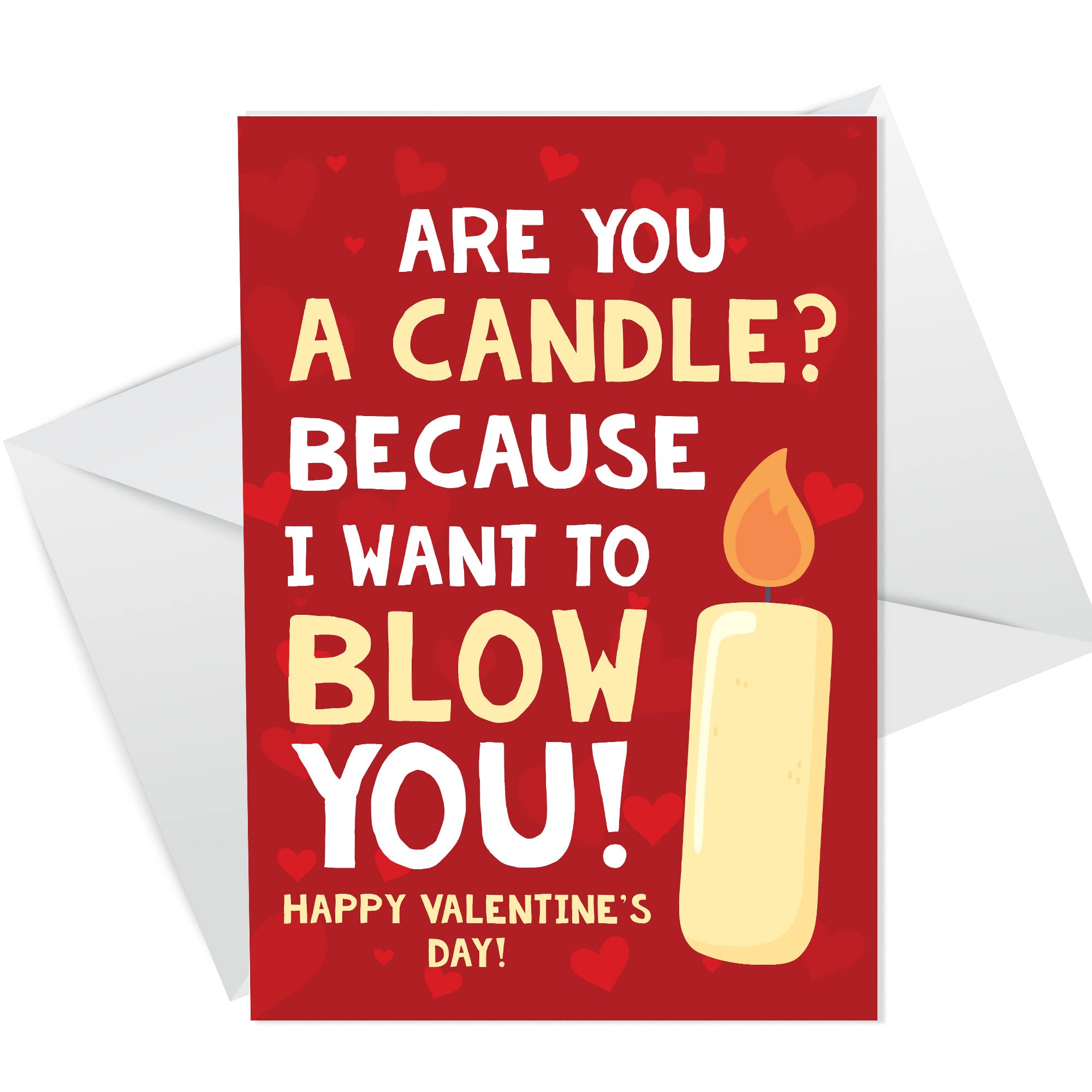 RED OCEAN Rude Valentines Day Card For Him Boyfriend Husband Funny Valentines Love Card