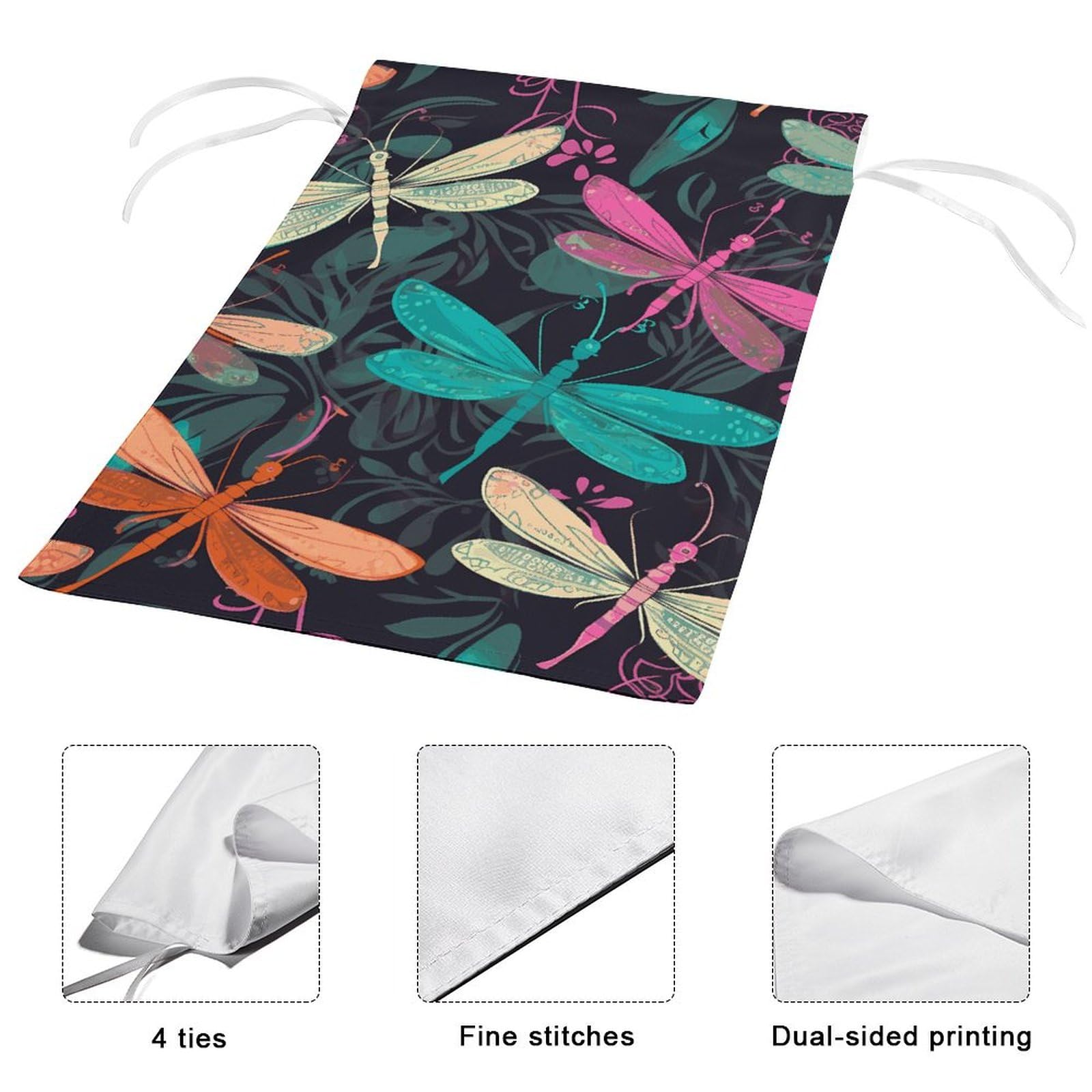 BlissYard Libellen-Gartenflagge, 30,5x45,7 Cm – Doppelseitig, Wasserfest, Mit Sternennacht-Design