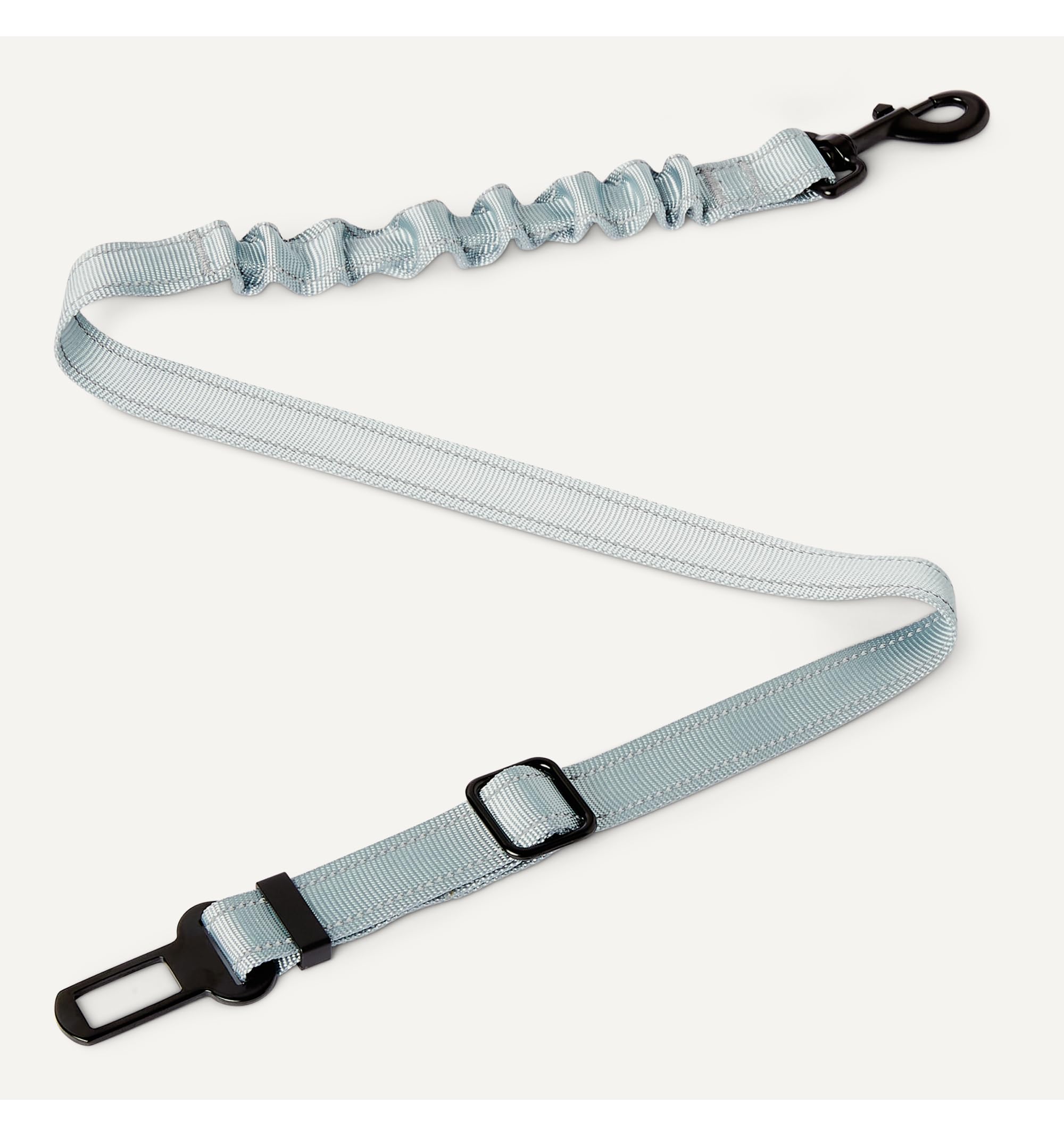 Amazon Basics Ceinture de Sécurité pour Chien, Harnais de Voiture Ajustable pour Chien, Ceinture réglable de 67,0cm, Bol de Voyage Pliable de 13,0cm x 5,5cm/1,5cm, Noir/Bleu/Orange