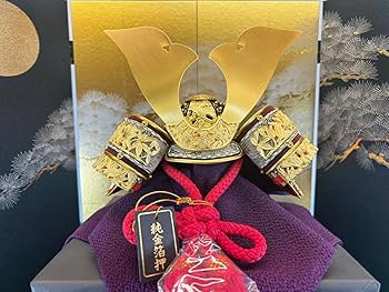 Amazon | 特別限定品 五月人形 8号 純金箔押し 竹雀 兜 合わせ鉢 5月4