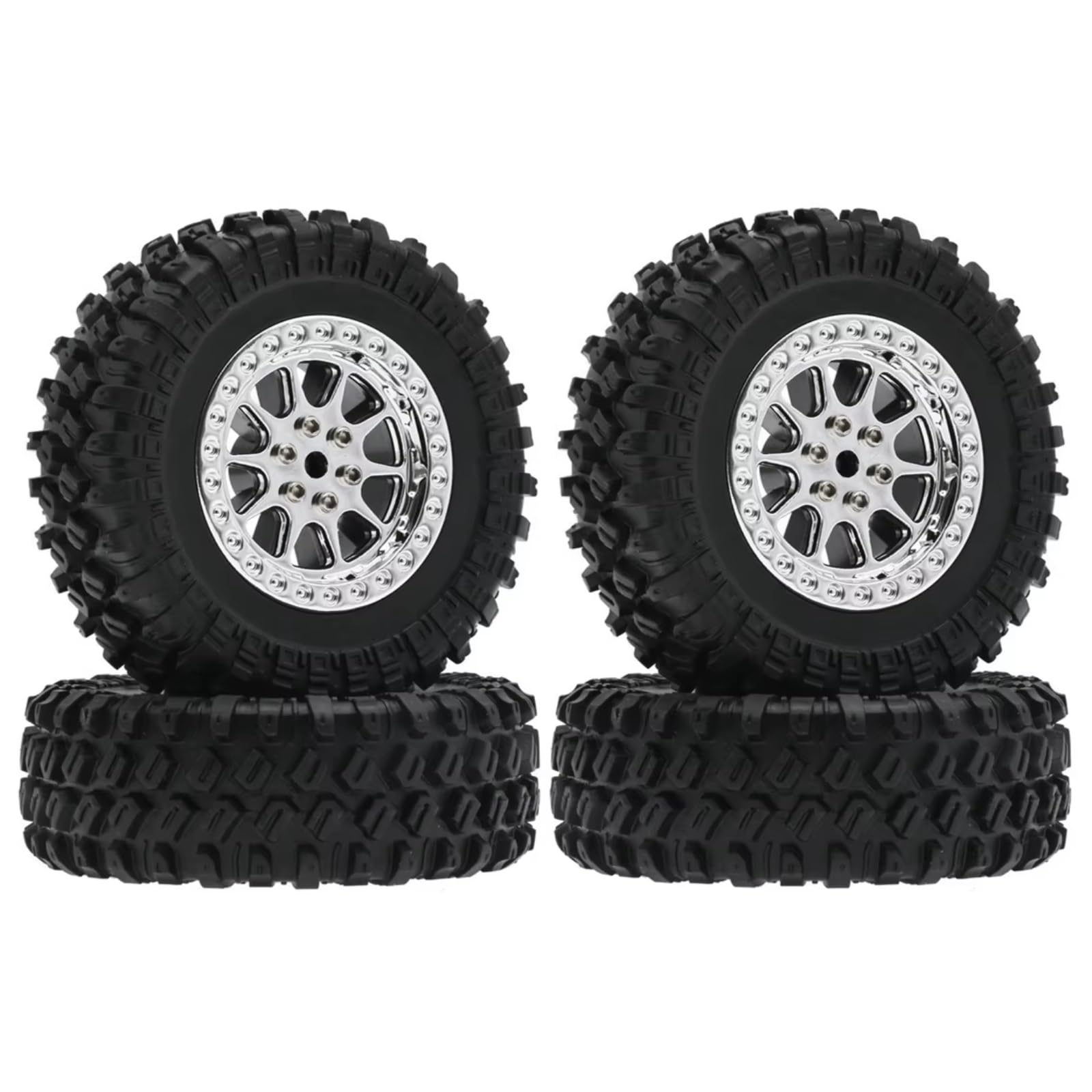 para MN D90 para MN98 para MN99S para MN82 para WPL C14 C24 C34 B14 B24 4 Uds Neumáticos De 70mm Rueda RC Piezas Mejora Coche Accesorios Piezas Repuesto RC