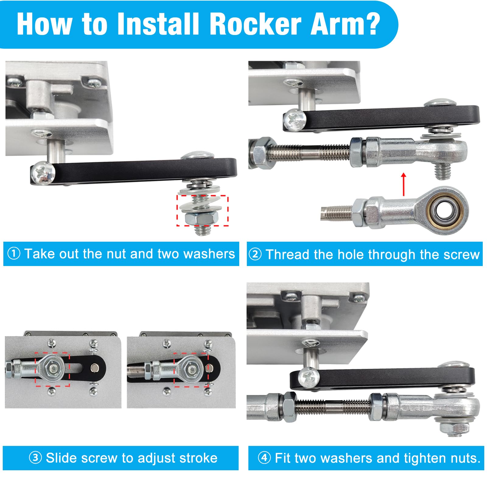 JQDML Reciprocating Cycle Linear Actuator 24V 120RPM, Max 40 lbs Thrust — Amazon image 5