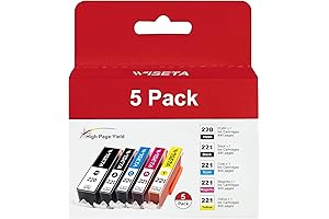 Wiseta Canon PGI-220 CLI-221 Compatible Ink Cartridges