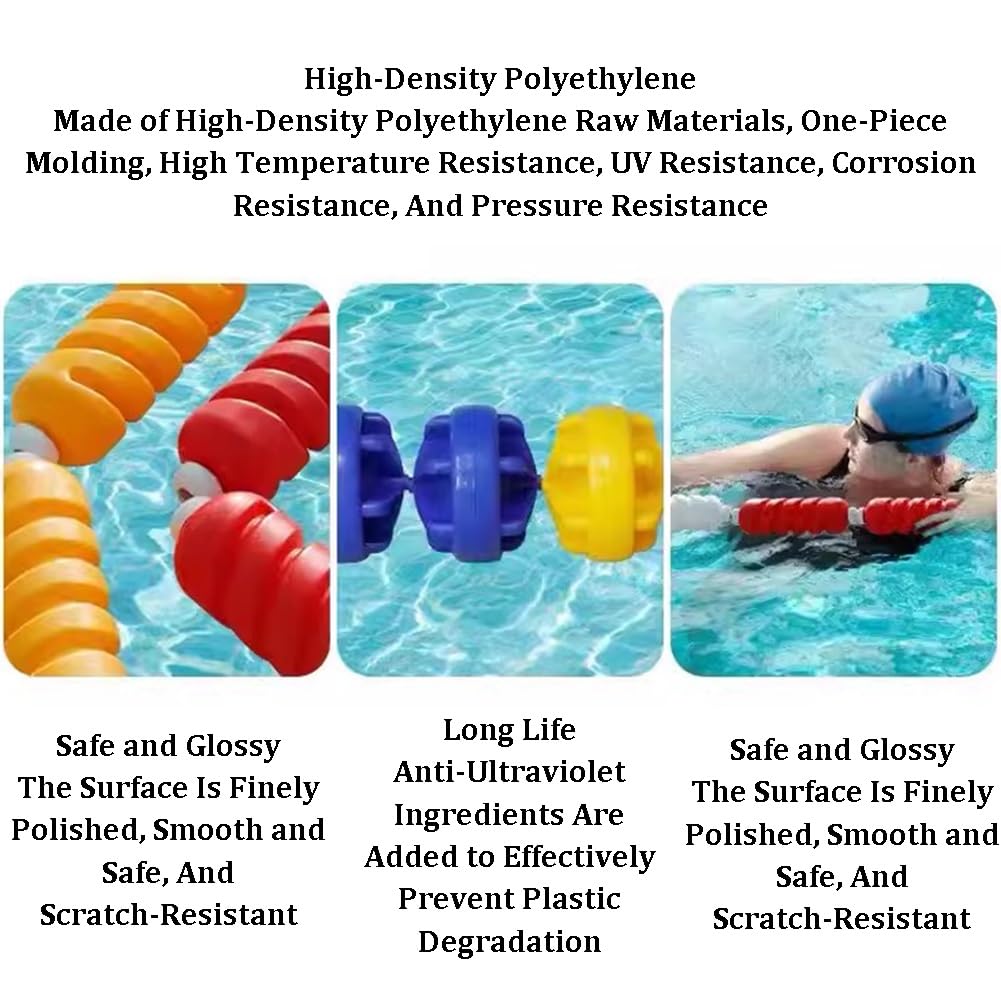 Schwimmbecken Sicherheitstrennseil, Sechseckig Schwimmbecken Wasserleitungsschiene, Innen-Außenbereich Schwimmende Absperrung, Rettungsschwimmball Trennlinie