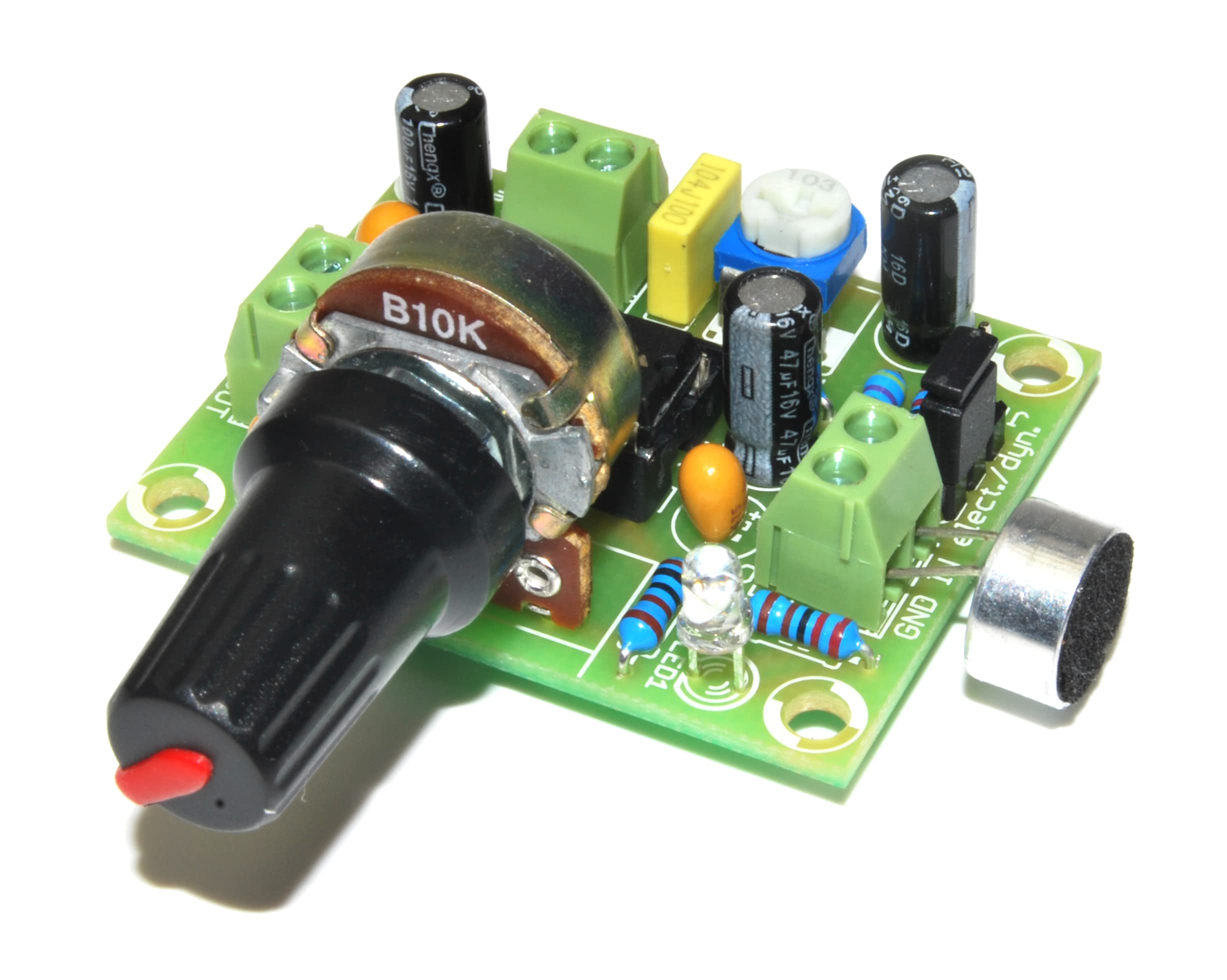 AR172 - Amplificatore per microfono, regolabile in elettromagnete, verde