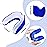 10 Pcs Sport Mouth Guards Gum Teeth Armor Game Guard for Boxing Basketball Football Hockey Karate Basketball Rugby Match (Blue,White)