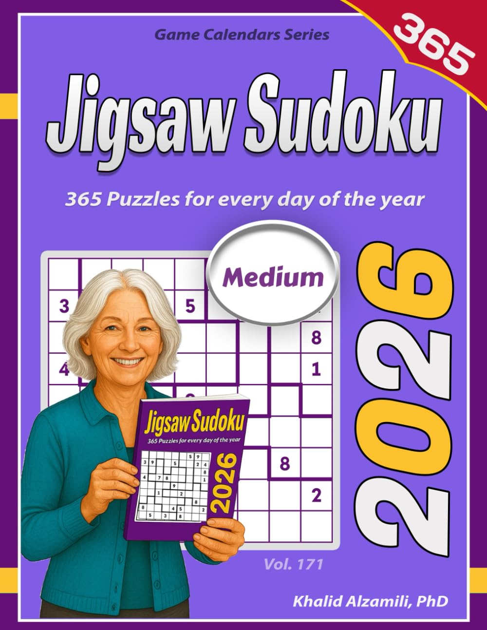 2026 Jigsaw Sudoku: 365 Medium (9x9) Puzzles for Every Day of the Year (Game Calendars Series)