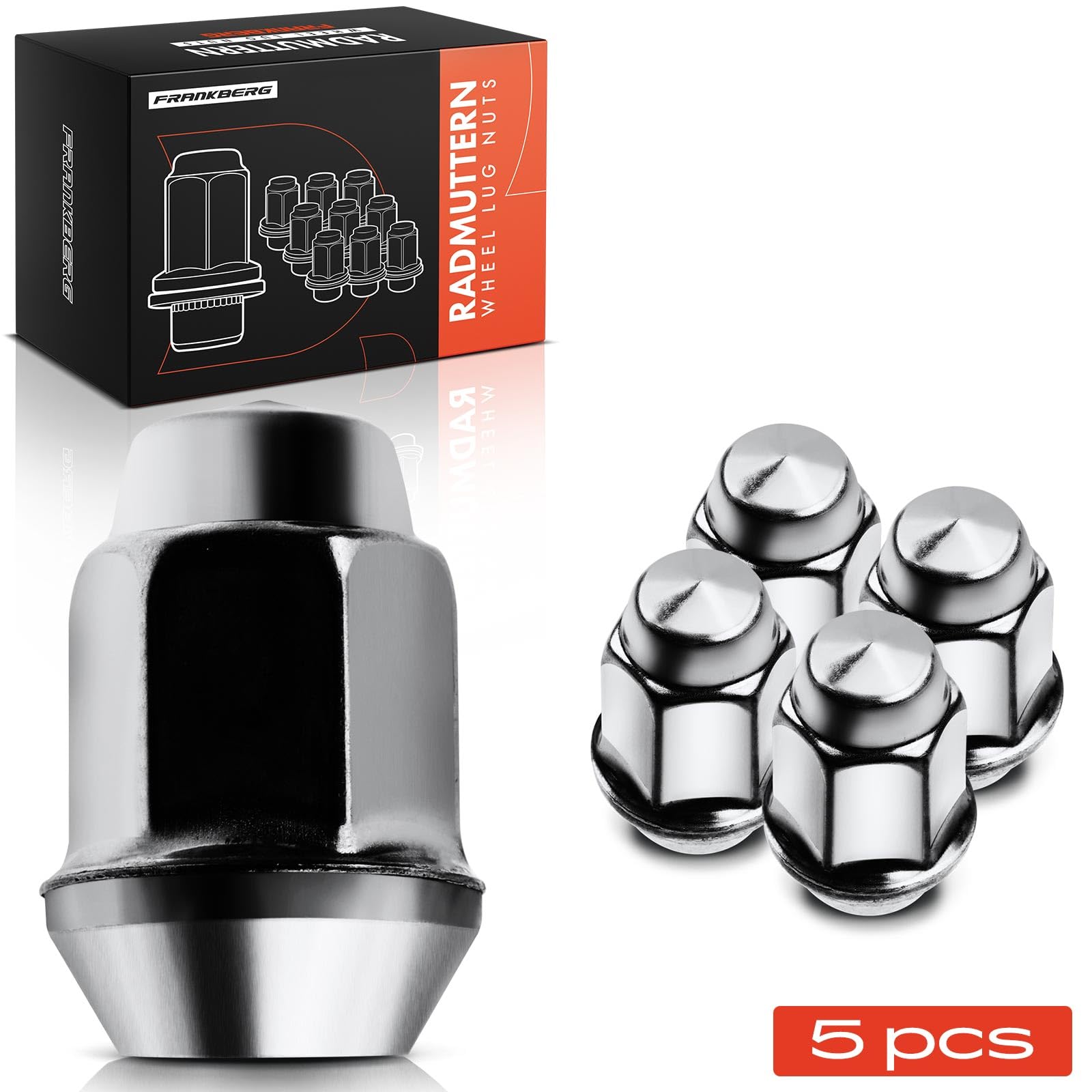 Frankberg 5x Dadi per ruota Bulloni per ruota Compatibile con Mokka/Mokka X J13 Aveo Compatto T300 olando J309 Ampera R12 Cruze J300 Replace# 611-084