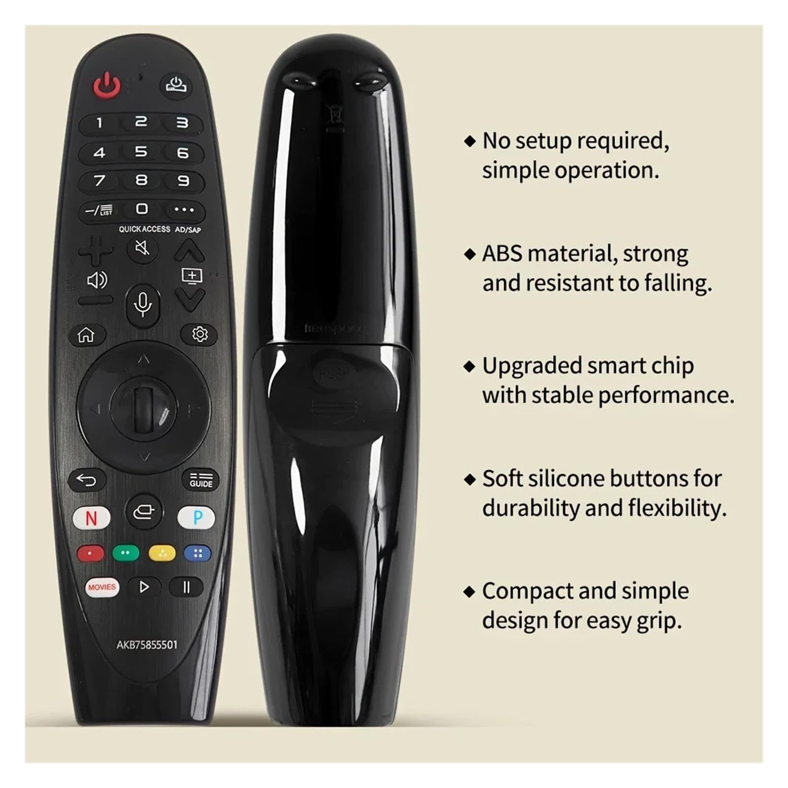 1 szt. AKB75855501 Uniwersalny pilot Magic do Smart TV