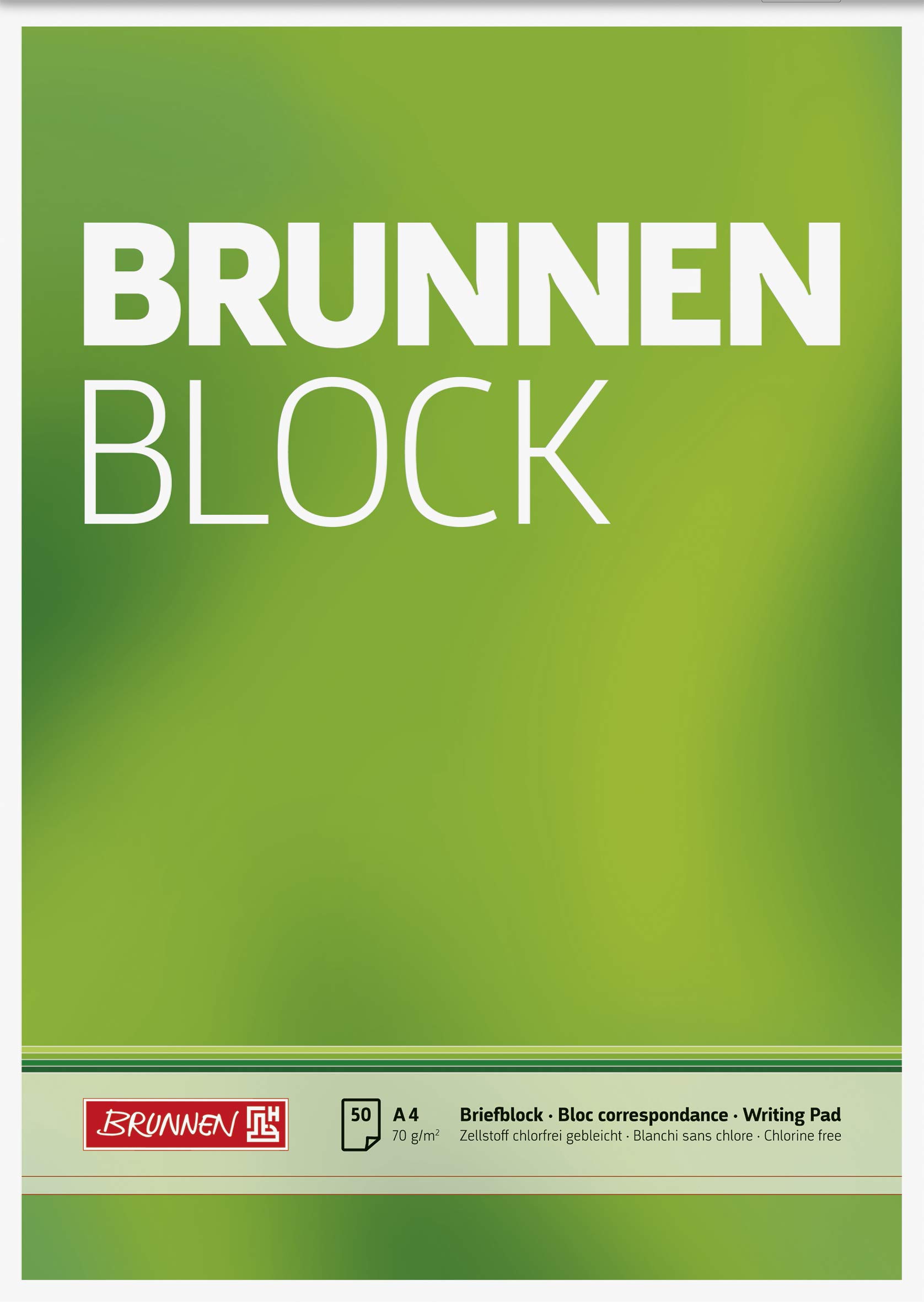 Bloc-notes A4 Brunnen 1052726 pour dessiner sans lignes et écrire sans contraintes