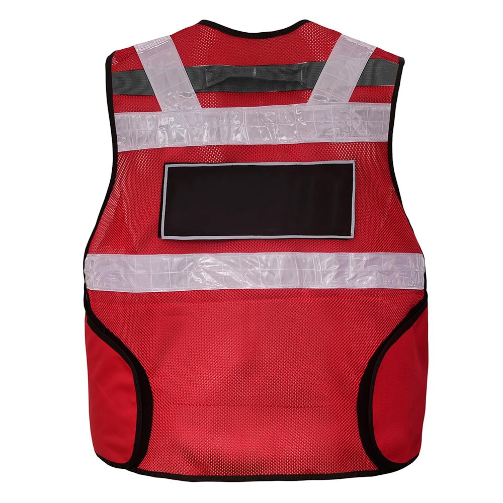 Sicherheitsweste Rot + 2 Patch MEDIC Reflektierend 211 | 2 Patch MEDIC, Reflektierend, 211