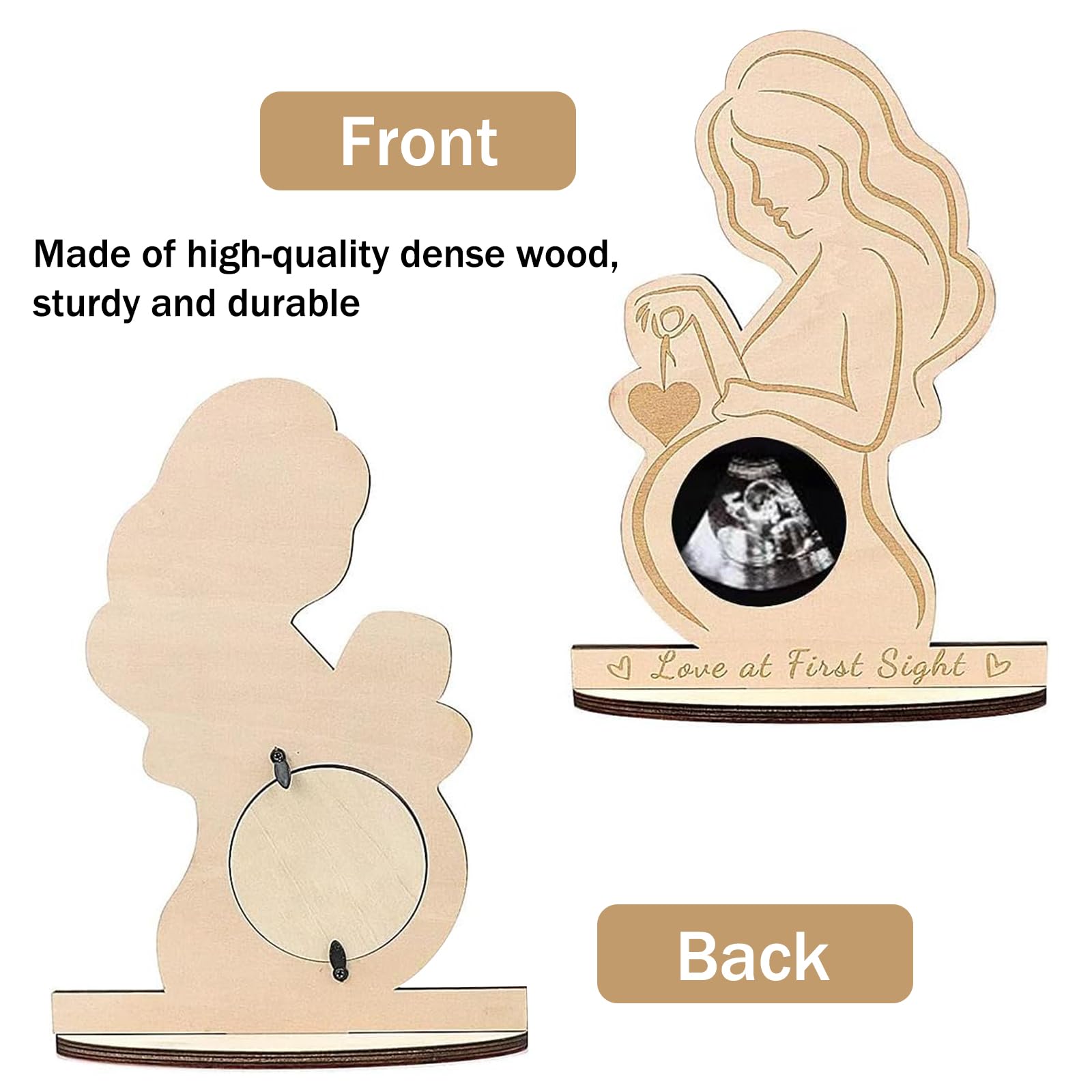 1 Pc cornice in legno per immagine ad ultrasuoni bambino, per donne incinte, idee regalo per future mamme baby shower