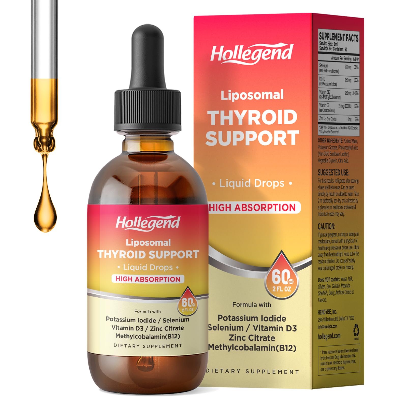 Liposomal Selenium & Iodine Supplement for Women Drops