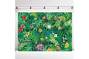 INRUI 7x5FT Polyester Tropical Palm Leaves Photography Backdrop