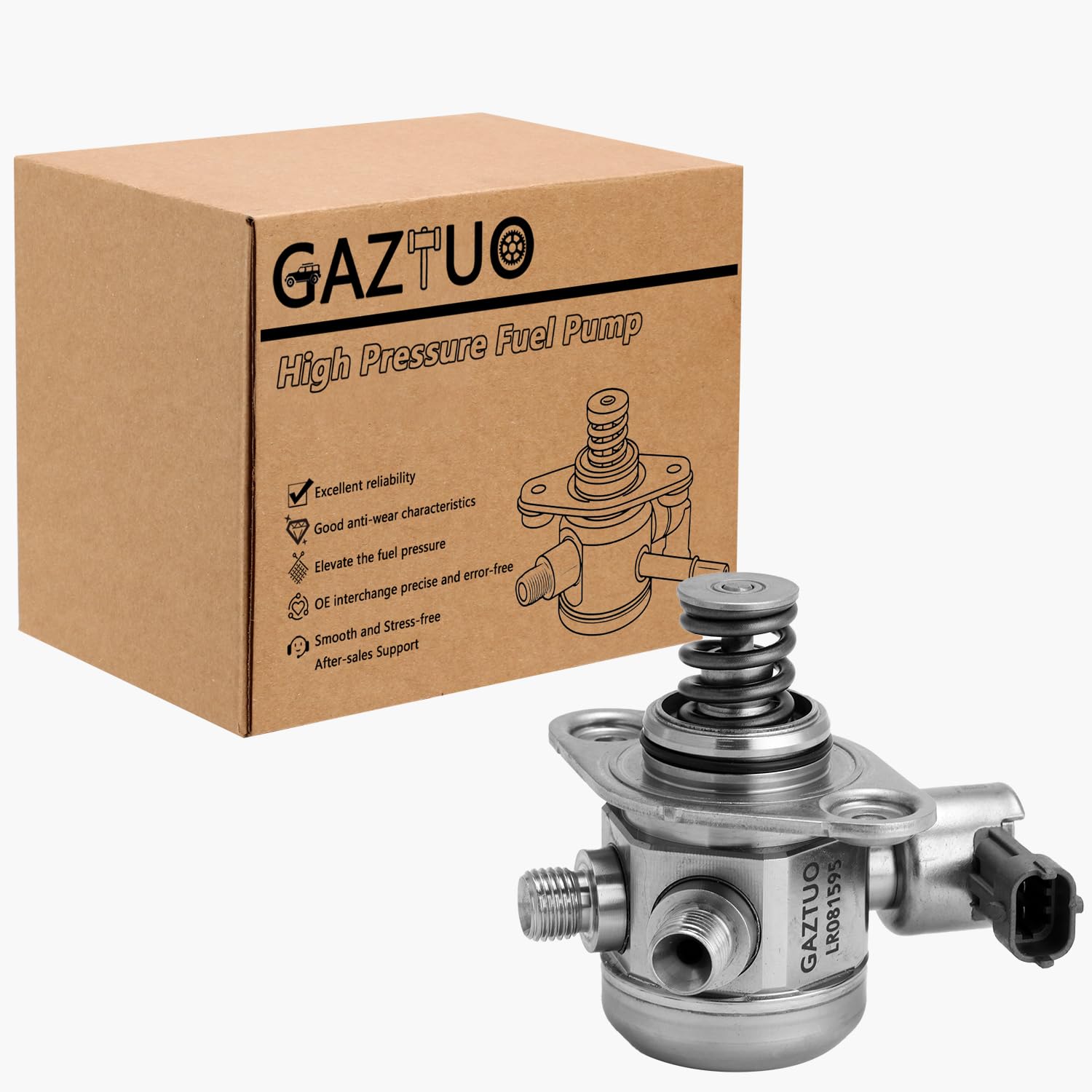 GAZTUO LR081595 High Pressure Fuel Pump Compatible with Range Rover LR4 Discovery Defender 110 Defender 90 Range Rover Sport Range Rover Velar For #