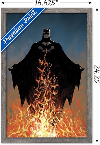 Miniatura 72 de Trends International DC Comics Batman - Póster de pared de fuego Versión con marco dorado