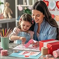 Vista 5 de Dispensador de Cinta Adhesiva de Doble Cara, Paquete de 8, 0.31 Pulgadas x 26 Pies Dispensadores de Cinta Adhesiva, Suministros de Manualidades