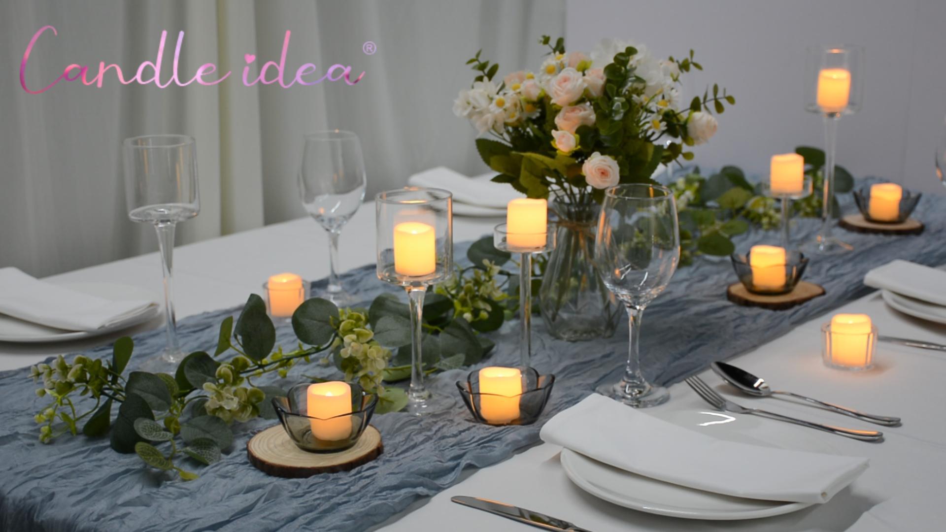Candela Da Esterno Grande Candela A LED Senza Fiamma In Cera Di Paraffina Con Fiamme Oscillanti Candele Elettriche A Batteria AAA Per Compleanno Matrimonio Natale Les Votives - 6