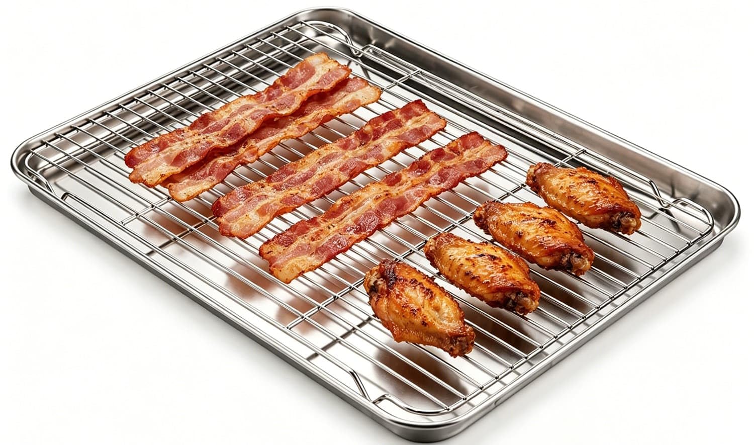 Herogo Large Baking Sheet with Wire Rack Set, 20 x 14 x 1 Inch