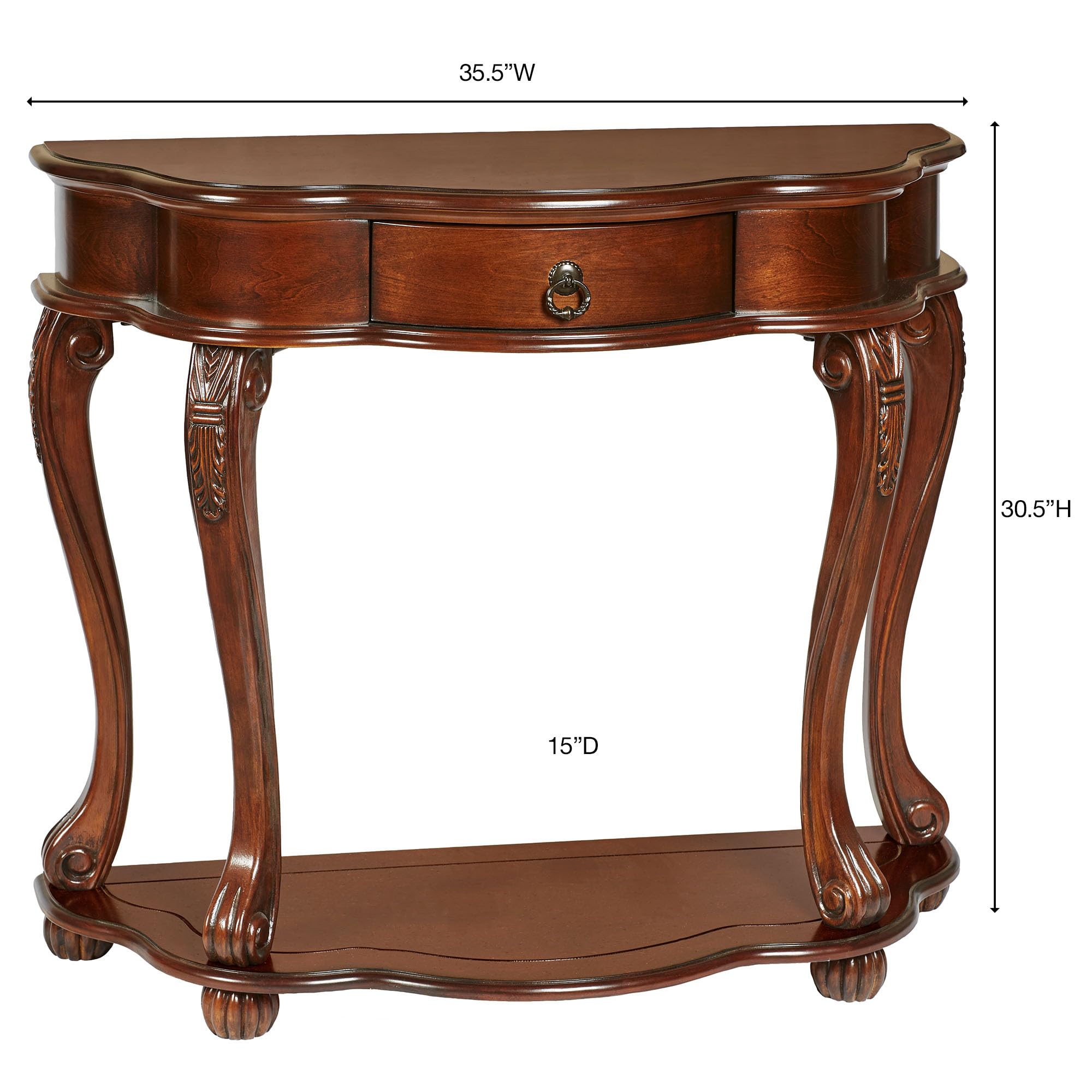 Amazon.com: Touch of Class Eudora Half Round Console Table