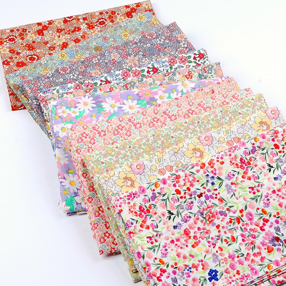 Kwiatowy, bawełniany, patchwork, materiał do szycia, towar sprzedawany na metry, zadrukowana, bawełna, zestaw materiałów, patchwork, zestaw do majsterkowania, rzemiosła, odzieży, pościeli,