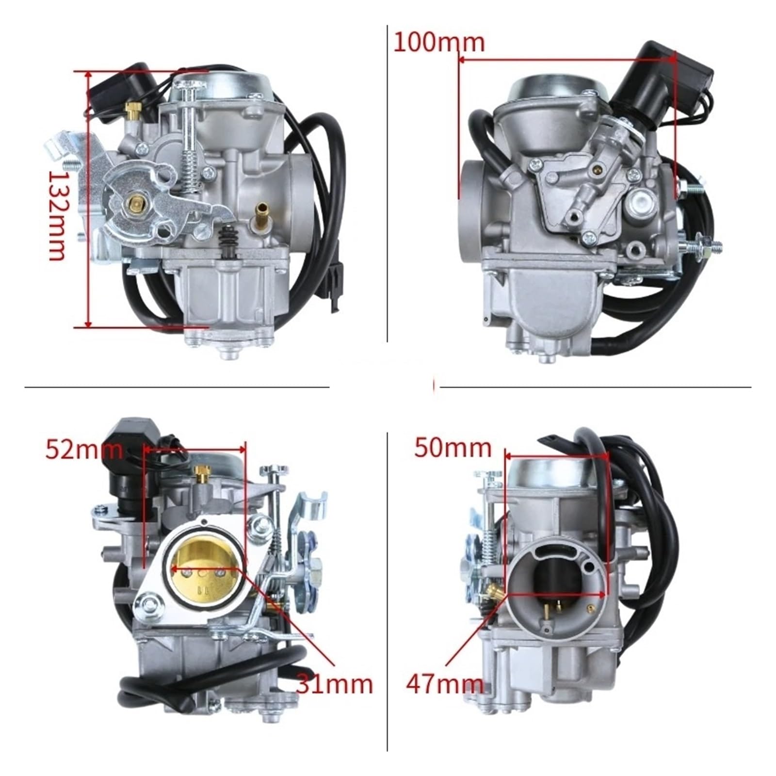 Carburador De Moto para Majesty 250 para Linhai 250 para YP 250 para JYM250 Carburador Motocicleta Scooter 250 CC Set Carburador