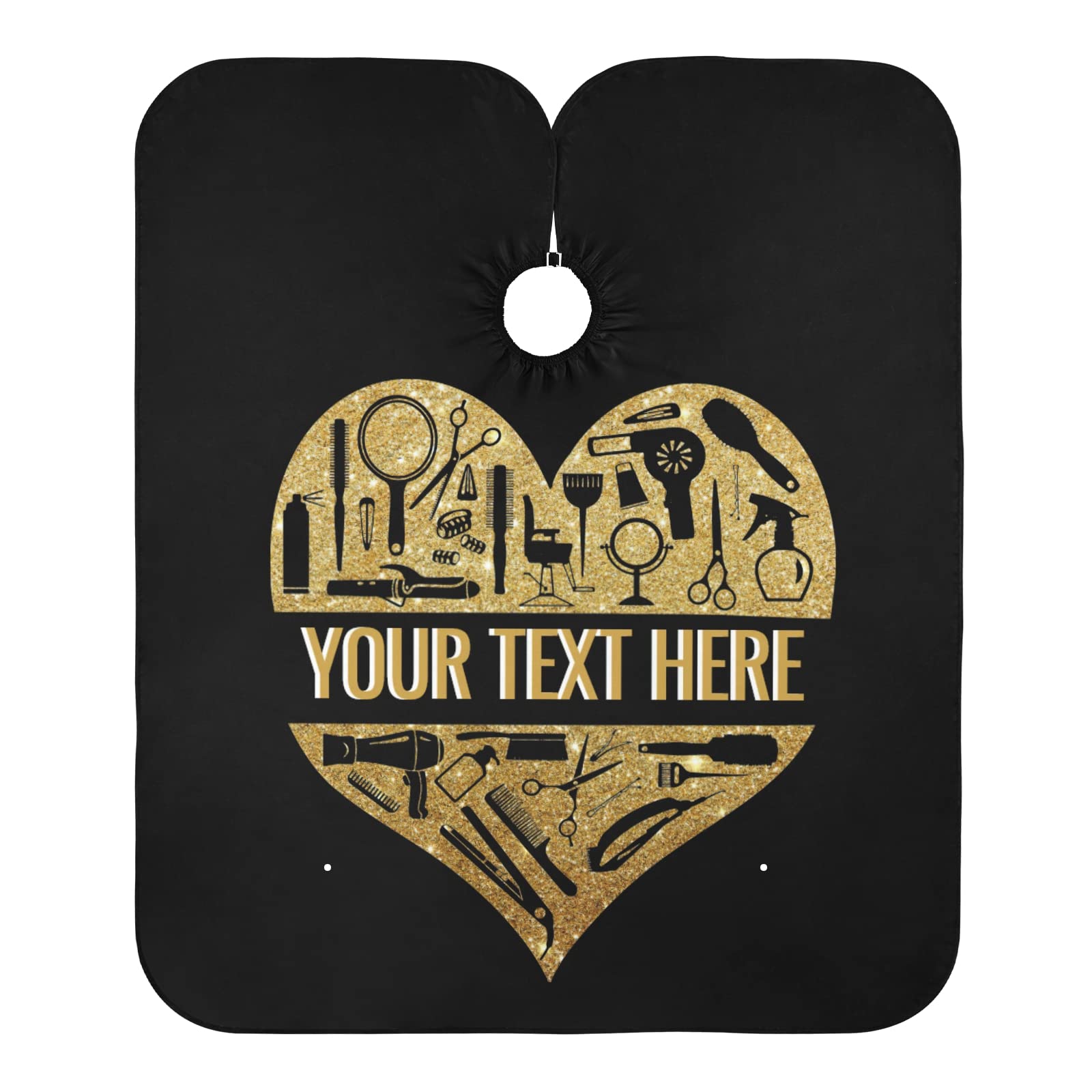 Capa de peluquería personalizada, texto personalizado, capa profesional de peluquería para el hogar y la barbería