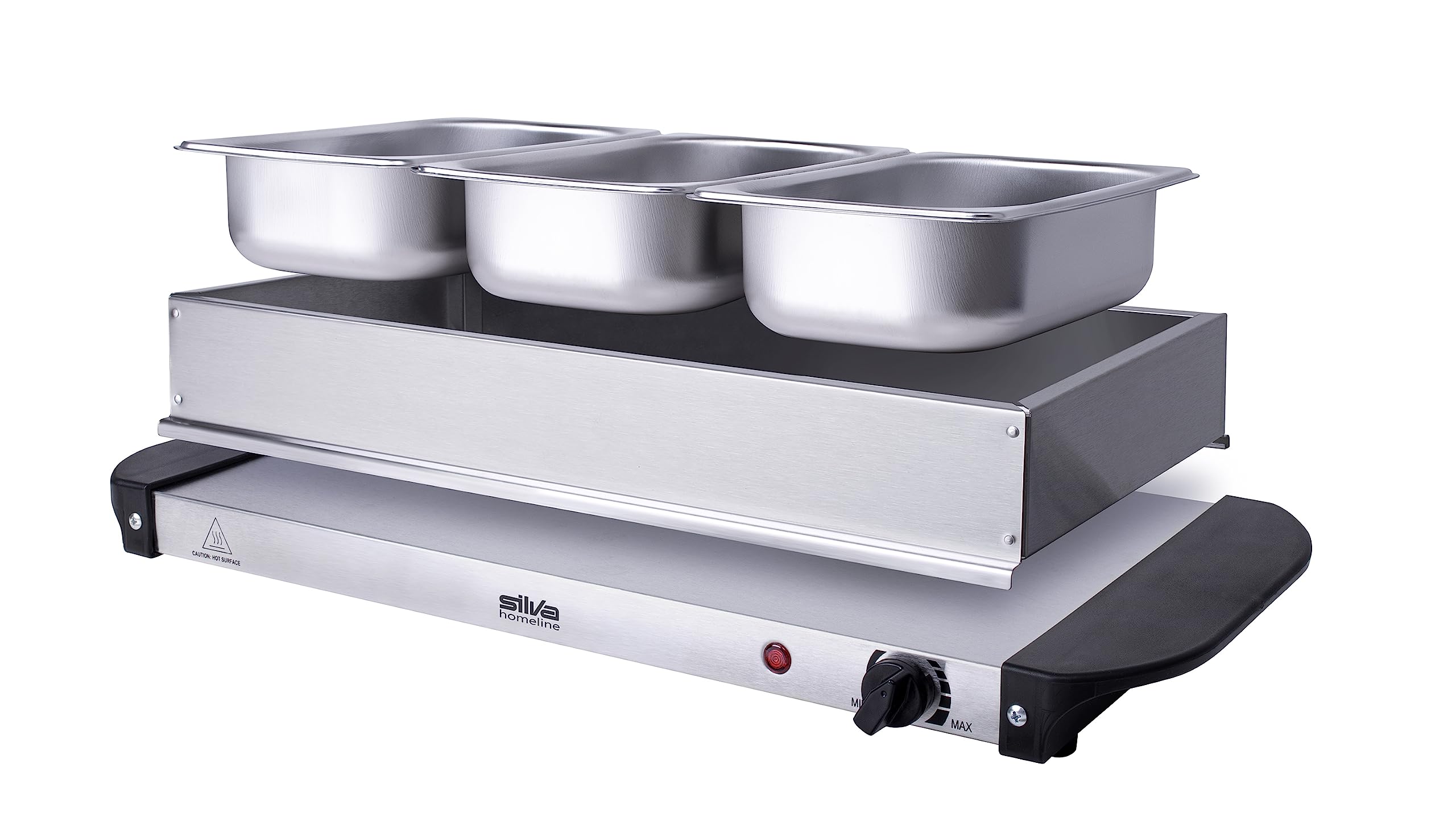 Stay Hot SH 3.1 Buffetwärmer & Warmhalteplate 2 en 1 200 W Idéal pour buffets, fêtes et familles