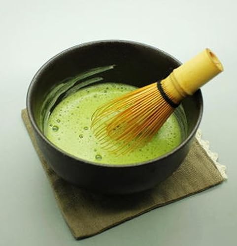 Miniatura 6 de Juego de batidor de matcha - Cepillo + cuenco de cerámica + cuchara, té verde japonés de bambú, juego de 3 piezas