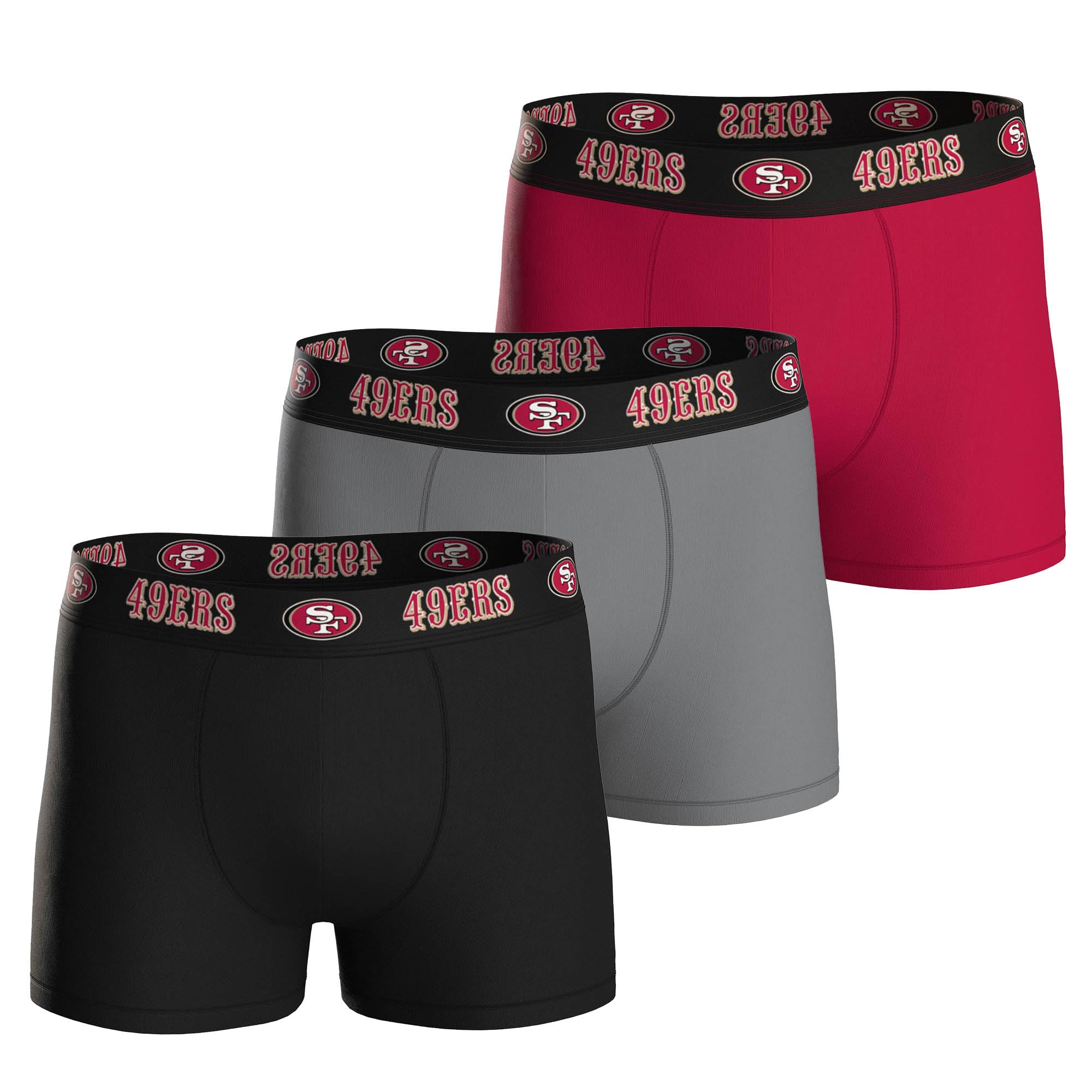 NFL Herren 3pk Boxers 49ers Underwear (3er Pack)