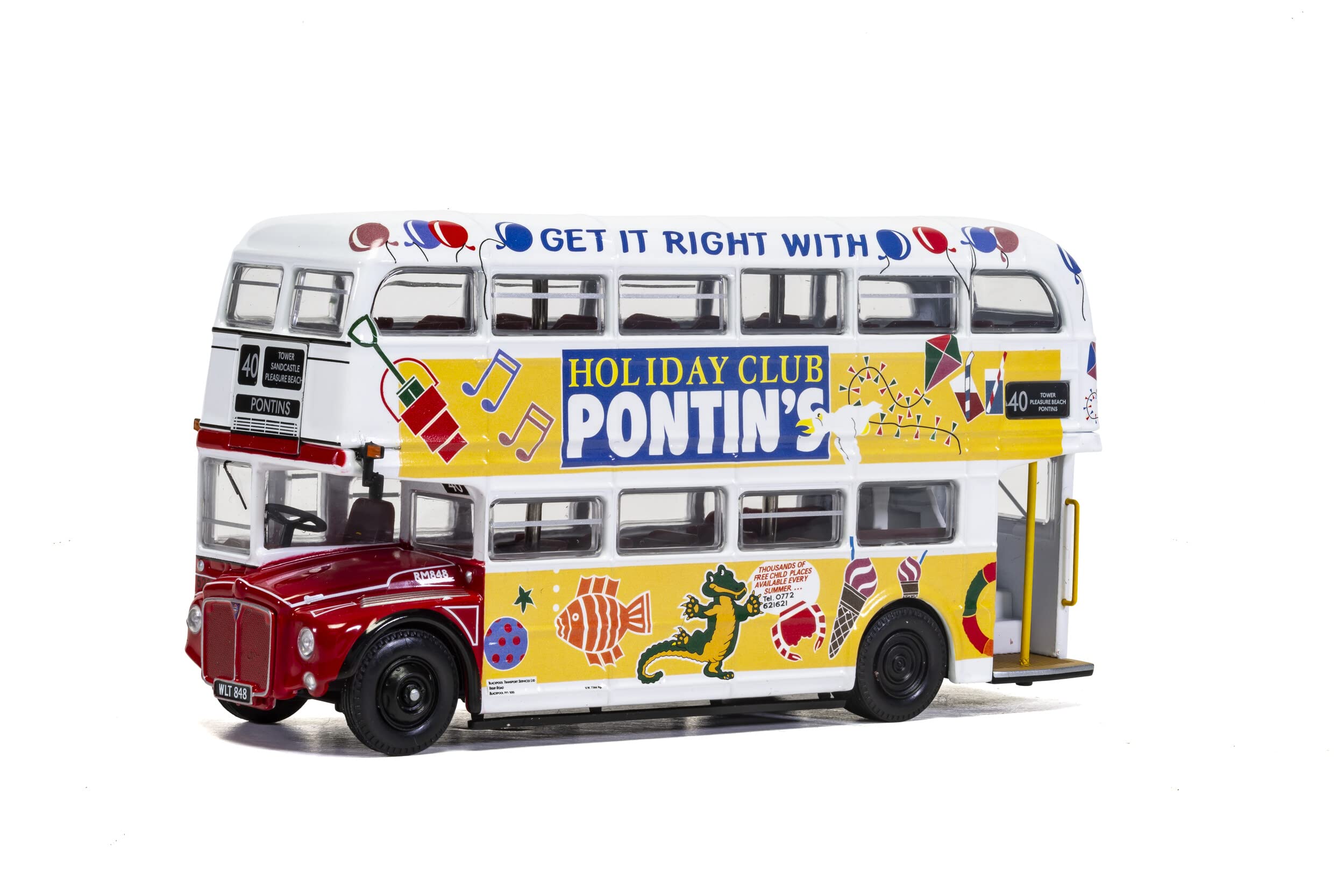 Corgi OM46317 1/76 AEC RM Bus Blackpool Transport Pontins New