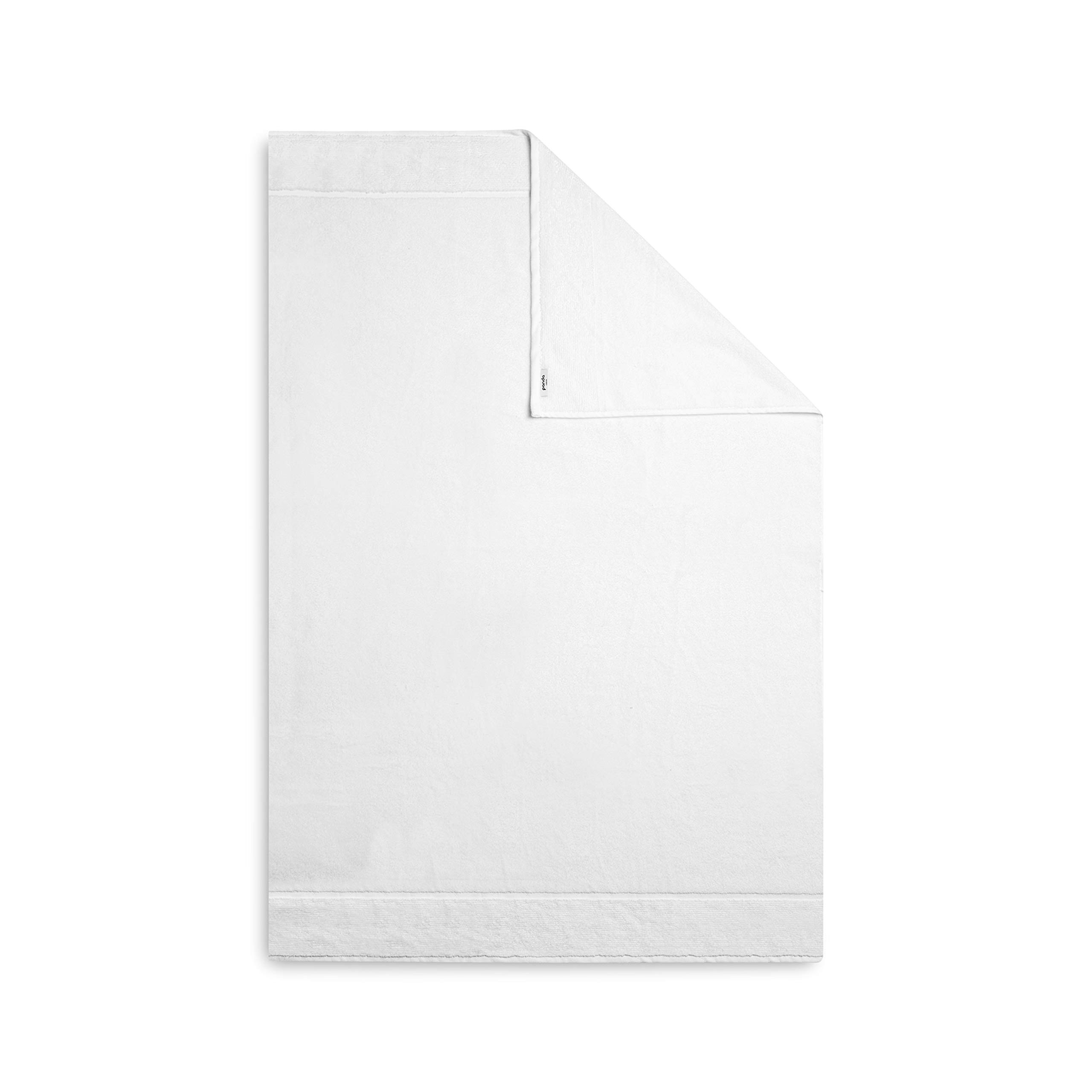 Panda® Bambus-Badetuch, 100 x 150 cm, reinweiß, luxuriöser und weicher Bio-Bambus und Baumwolle, super saugfähig und schnell trocknend, perfekt für empfindliche Haut, hypoallergen, antibakteriell und