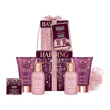 Baylis & Harding Limited Edition Pamper Present Stack, Gift Set for Women