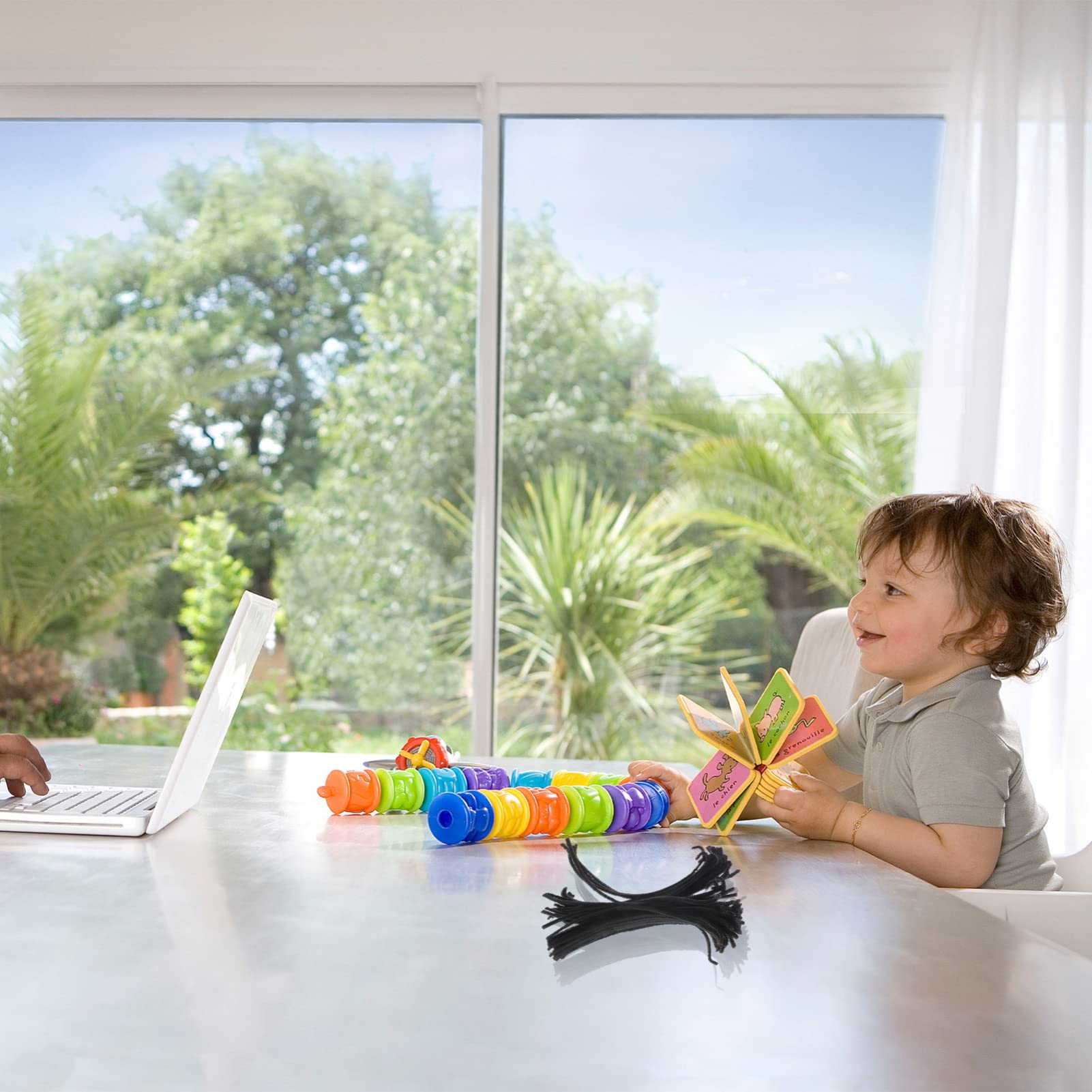 Uonlytech 300pcs DIY Plush Twisted Sticks Bendable Craft for Educational Projects and Material for Creative DIY and Craft Making