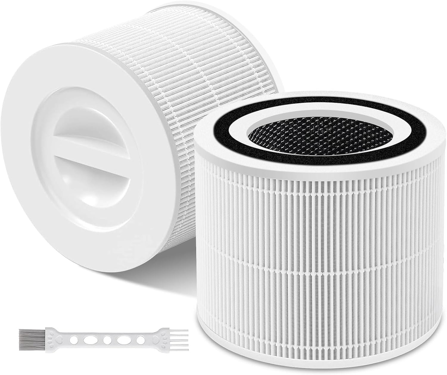 2 Pack Core 300 Replacement Filter for LEVOIT Core 300/Core 300S/Core 300-P Air Purifier,3-in-1 Core 300S Replacement Filter,Compare to Part No. Core 300-RF,White